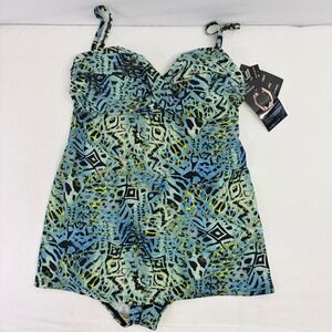 NWT Shore Shapes Swimwear Womens Size 8 Swim Dress
Swimsuit Animal Print Leopard